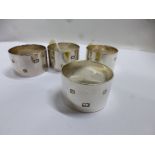 FOUR SILVER NAPKIN RINGS, Sheffield 1997, approximately 4ozt