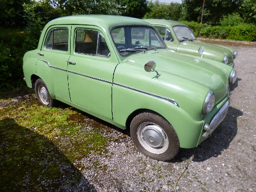 A STANDARD SUPER 10, petrol, Reg No LJA 690, four door saloon, green paint work, circa mid 1950's,