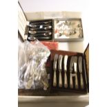 A CASED SET OF SIX SILVER SPOONS, Sheffield 1942, six coffee spoons with coloured stone terminals,