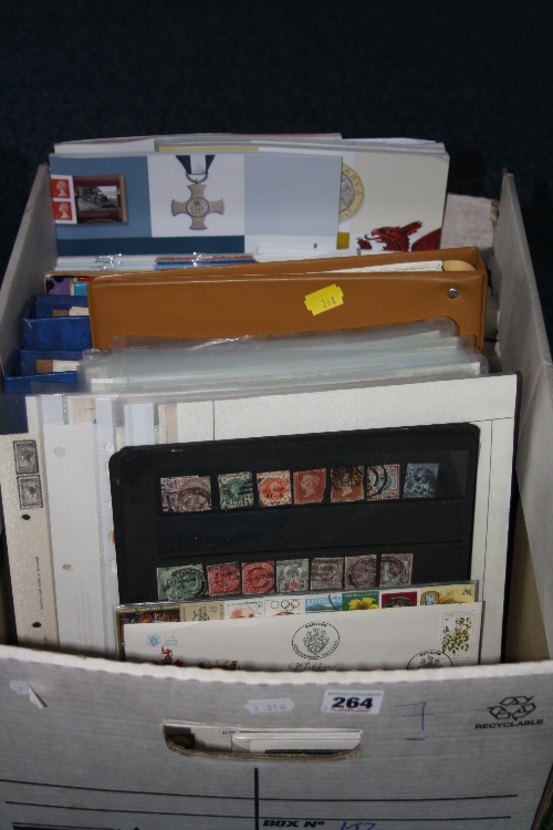 VARIOUS STAMPS AND COVERS, in albums on leaves and loose