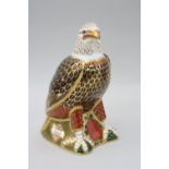 A BOXED LIMITED EDITION ROYAL CROWN DERBY PAPERWEIGHT, 'Bald Eagle' No.155/300 specially commisioned