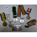 WWI MEDALS,a family collection of medals, comprising Indian Mutiny renamed to Apothecary C.M.