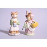 TWO BESWICK BEATRIX POTTER FIGURES, 'Ginger' BP3b and 'Mrs Rabbit' first version BP2a (2)