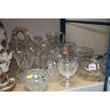 VARIOUS CUT GLASSWARES, to include Stuart and Edinburgh Crystal