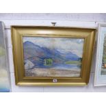 A LANDSCAPE WATERCOLOUR, Loch scene, signed lower left John Dickinson and dated 1903,