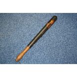 A VICTORIAN POLICEMAN'S TRUNCHEON, marked 'V.R'