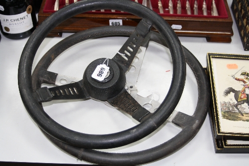 A SOLO STEERING WHEEL, and one other (2)