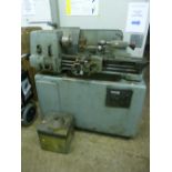 A BROOK MOTORS ATG 3C INDUSTRIAL METAL WORKING LATHE, with 34' belt, 350/550 volt, 50 cycles