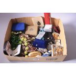 A BOX OF MIXED COSTUME, etc