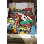 PLAYWORN DIECAST TOYS, to include Dinky Toys, UFO Interceptor etc