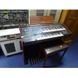 AN ELECTONE ELECTRONIC ORGAN, with stool (2)
