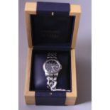 A GENTLEMAN'S AVIA STAINLESS STEEL WRISTWATCH (boxed)