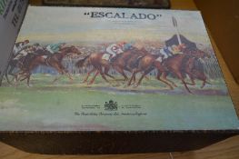 A BOXED CHAD VALLEY ESCALADO HORSE RACING GAME, contents not checked but appears largely complete,