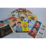 A SMALL COLLECTION OF GERMAN IMPORT ELVIS PRESLEY SINGLES, seem to be unplayed, including four