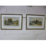 J EASTWOOD, 20th Century British, a pair of watercolour landscapes, Leicestershire and