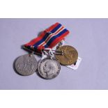 A BRITISH WAR AND VICTORY MEDAL, pair, named to R4-087979 Pte W.E. Clift ASC (Army Service Corps)