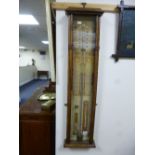 AN ADMIRAL FITZROY'S OAK CASED BAROMETER