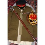 A FULL SERVICE DRESS UNIFORM FOR ROYAL ARTILLERY OFFICERS, consisting of tunic complete with