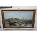 W H STOCKMAN (b.1939 BRIXHAM ARTIST), Brixham Harbour, oil on canvas, signed lower right,