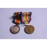 A BRITISH WAR AND VICTORY MEDAL, named to 35834 Pte J.B. Wakley South Staffordshire Regiment