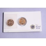 GOLD HALF SOVEREIGNS 2002, 2010 EACH SEALED FROM MINT (2)