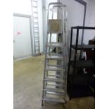 TWO ALUMINIUM STEP LADDERS