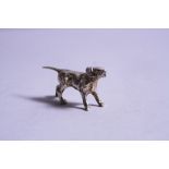 A NOVELTY SILVER DOG, approximate weight 44.8 grams