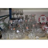 VARIOUS CUT/CLEAR GLASSWARES, to include boxed Dartington glasses, Waterford Crystal etc