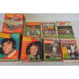 A LARGE COLLECTION OF FOOTBALL MAGAZINES, featuring an amazing run of 250 consecutive 'Goal'