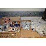 A QUANTITY OF UNBOXED AND ASSORTED STAR WARS VEHICLES AND FIGURES ETC, to include Kenner Millenium