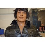 A BOXED WOWWEE ALIVE SINGING AND TALKING ELVIS BUST, No.9005, mains or battery operated, complete