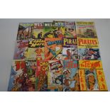 A COLLECTION OF 1950'S COMICS, mostly 6d editions, including Roy Rogers Vol 1 No.14, Western