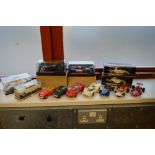 A COLLECTION OF BOXED AND UNBOXED SCALEXTRIC AND AIRFIX/M.R.R.C. CARS, TRACK AND ACCESSORIES ETC, to