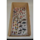 A QUANTITY OF CAST FIGURES, mounted and standing soldiers, Red Indians etc, Britains, John Hill