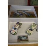 A BOXED SCALEXTRIC THE CLASSIC COLLECTION EDDIE STOBART R.A.C. RALLY FORD ESCORTS, No.C3369A,