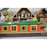 A SYLVANIAN FAMILIES RIVERSIDE CANAL BOAT, with furniture, accessories and Hedgehog family