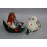 TWO BOXED LIMITED EDITION STEIFF MINIATURE ORNAMENTS, 'Dove' No.037306, 377/2008 and 'Robin' No.