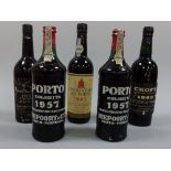 VINTAGE PORT, comprising Porto Colheita 1957 x2, Vinho Velho do Porto 1967 bottled in 1973 26 flozs,