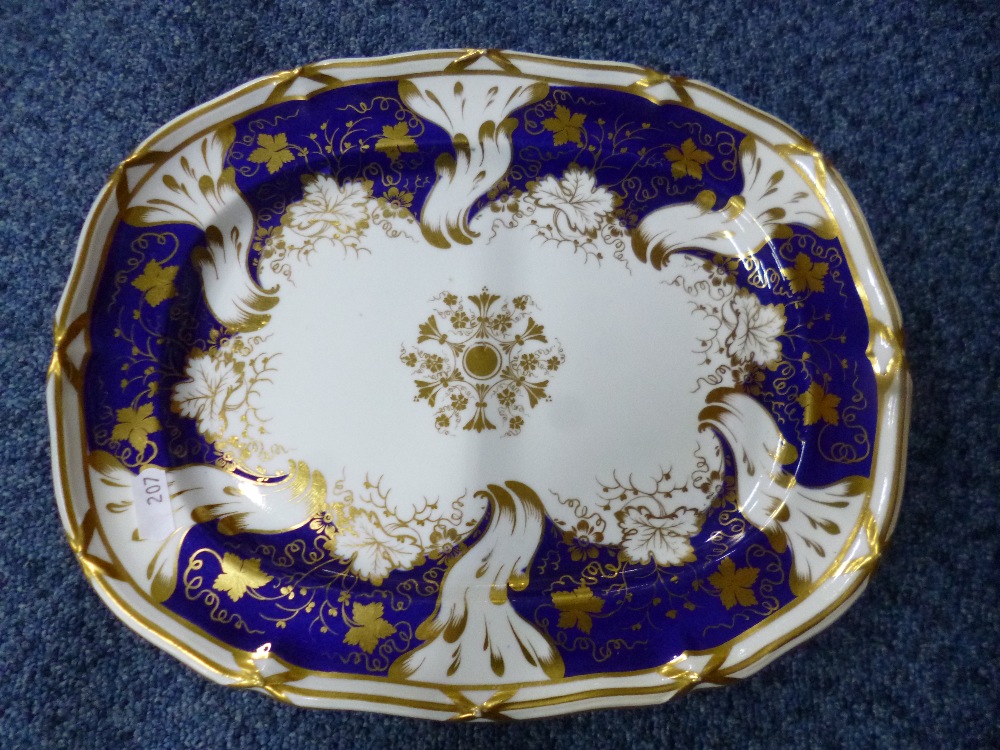 TWO MASONS JAPAN PALETTE MEAT PLATES, largest approximately 43cm x 53cm, two Davenport cobalt and - Image 5 of 8