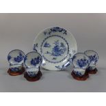 A COLLECTION OF CHINESE PORCELAIN, c.1750, The Nanking Cargo, comprising four blue and white tea