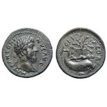 Marcus Aurelius Æ28 of Corinth, Corinthia. AD 161-180. M AVR ANTONINVS AVG, laureate bust right,