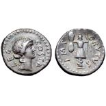 M. Junius Brutus AR Denarius. Military mint travelling with Brutus and Cassius in Western Asia Minor