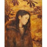 Ken Hamilton - AUTUMN DREAMER - Oil on Canvas - 20 x 16 inches - Signed
