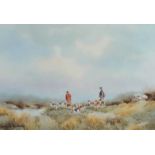 Hamilton Sloan - BEFORE THE HUNT - Watercolour Drawing - 14 x 21 inches - Signed