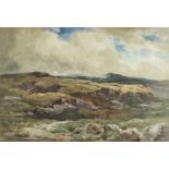 Wycliffe Egginton, RI RCA - MOORLAND, NORTH WALES - Watercolour Drawing - 14 x 20 inches - Signed