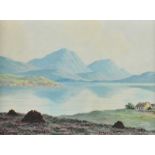 Douglas Alexander, RHA - LOUGH CORRIB, CONNEMARA - Watercolour Drawing - 10 x 14 inches - Signed