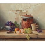 Robert Chailloux - STILL LIFE - Oil on Canvas - 18 x 22 inches - Signed