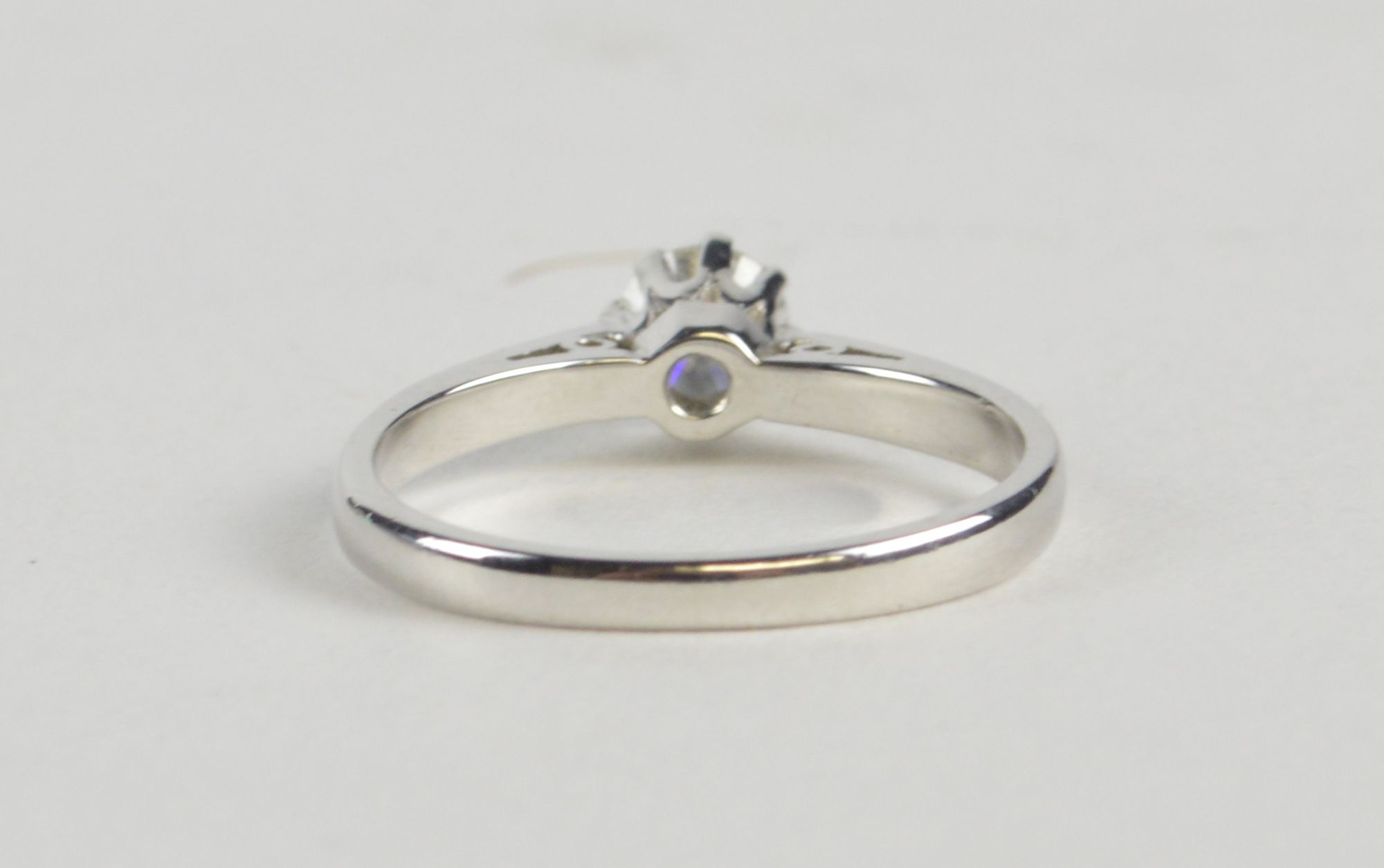 An 18ct white gold single stone diamond ring, approx 0.30ct, approx size L, approx 2.6g. - Image 3 of 3