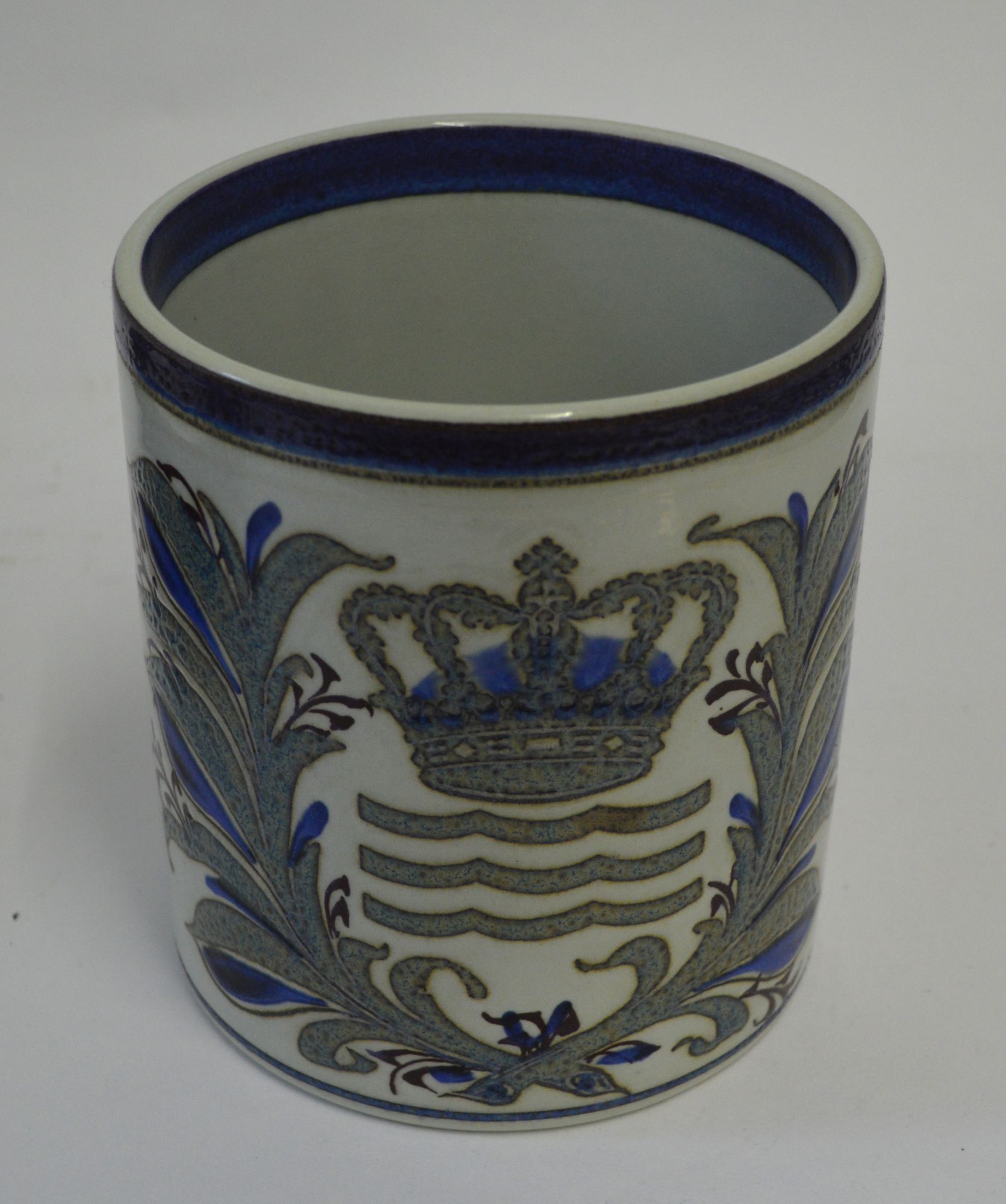 A Royal Copenhagen fajance over-sized mug by Nils Thorssen to commemorate the 200 year anniversary - Image 2 of 2