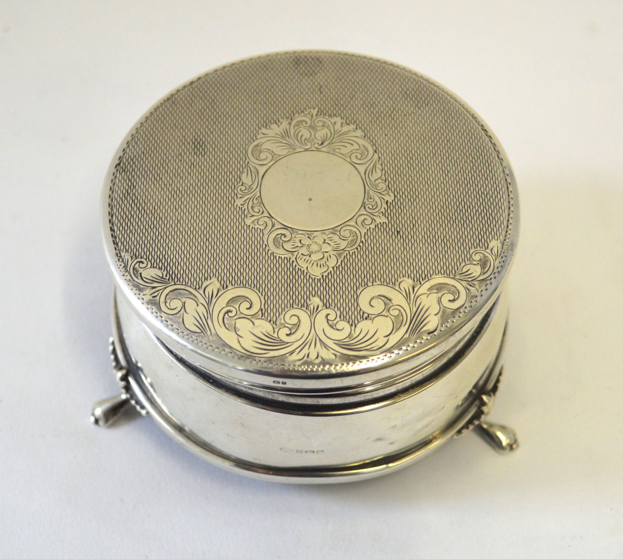 An early Victorian silver trinket box, Birmingham c.